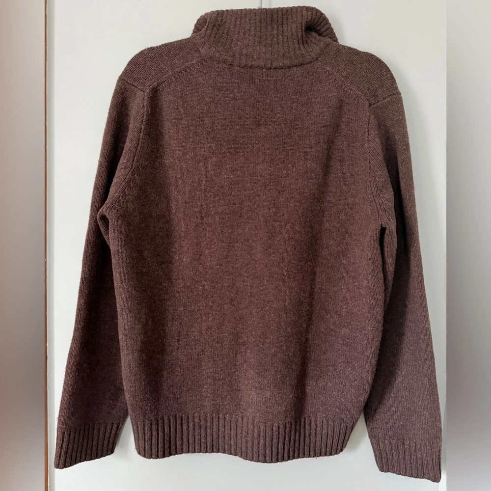 J. Crew Lambs Wool 1/4 Zip Sweater Fair Isle Vintage Inspired Cabincore Medium